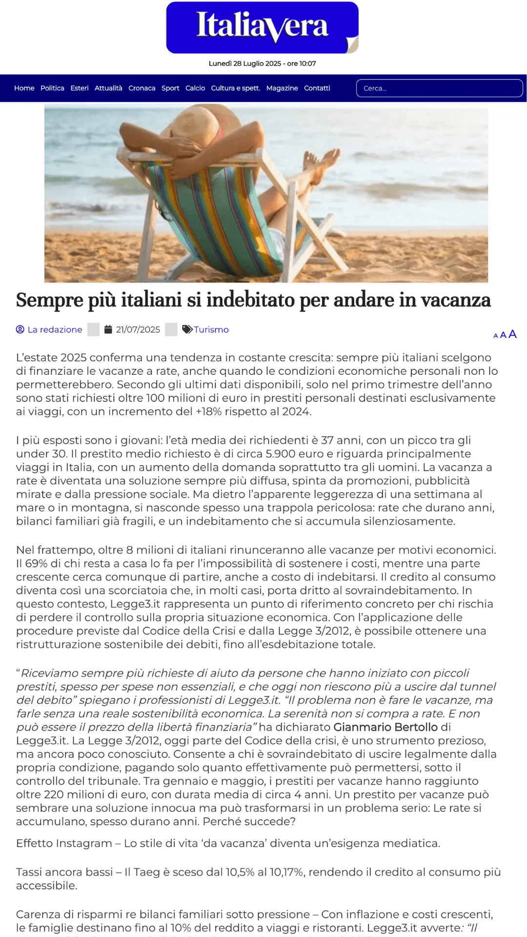 Rassegna stampa
