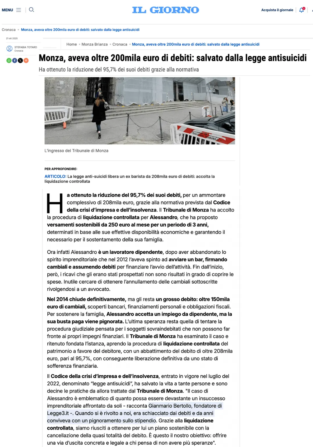 Rassegna stampa