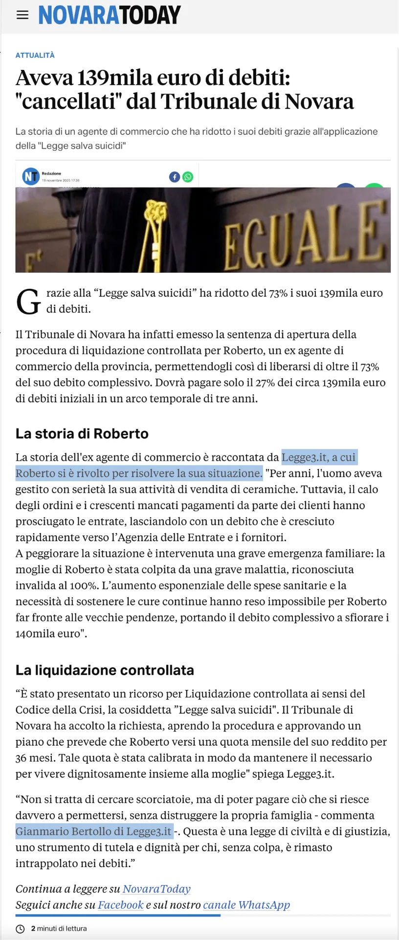 Rassegna stampa