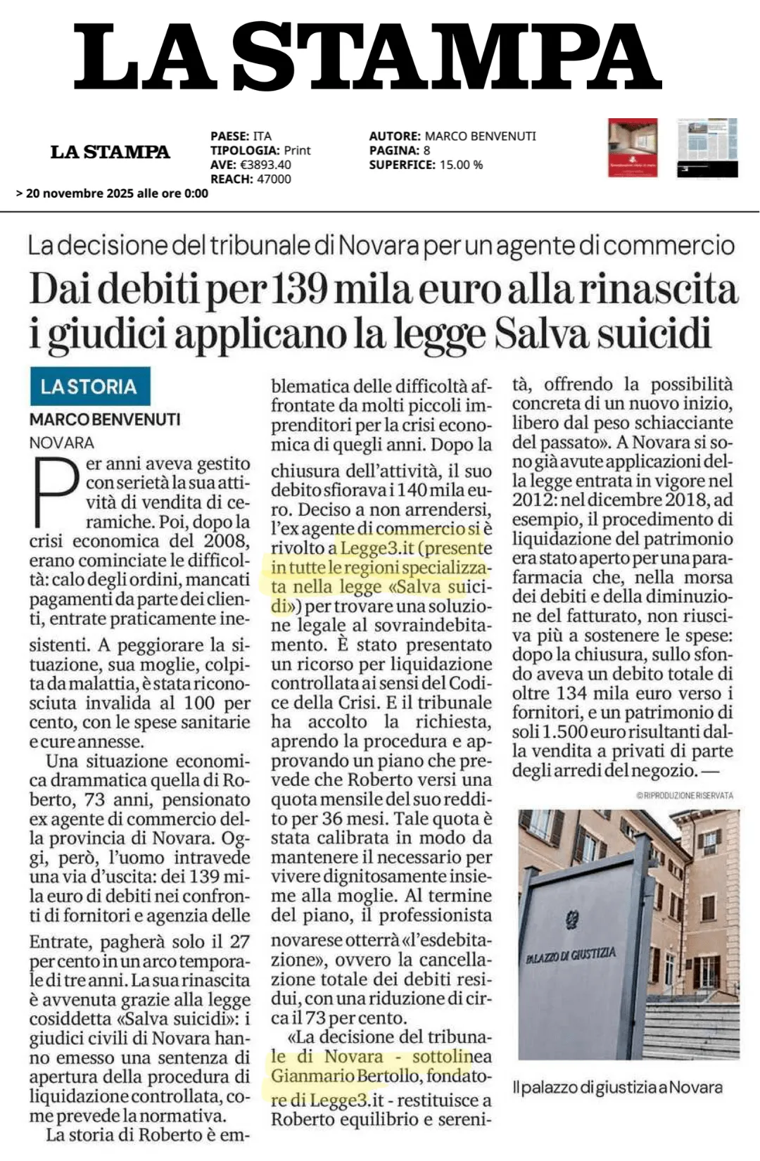 Rassegna stampa