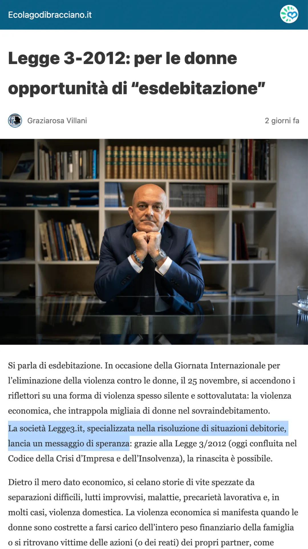 Rassegna stampa
