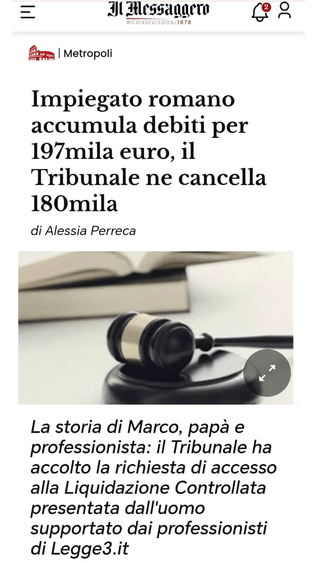 Rassegna stampa