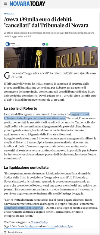 Rassegna stampa