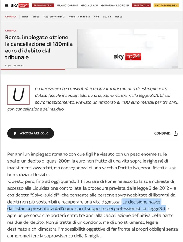 Rassegna stampa